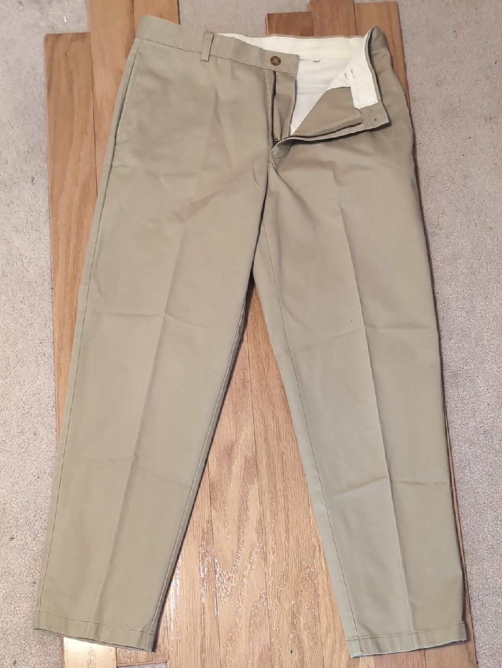 L.L. Bean Men's Khaki Straight-Leg Chinos